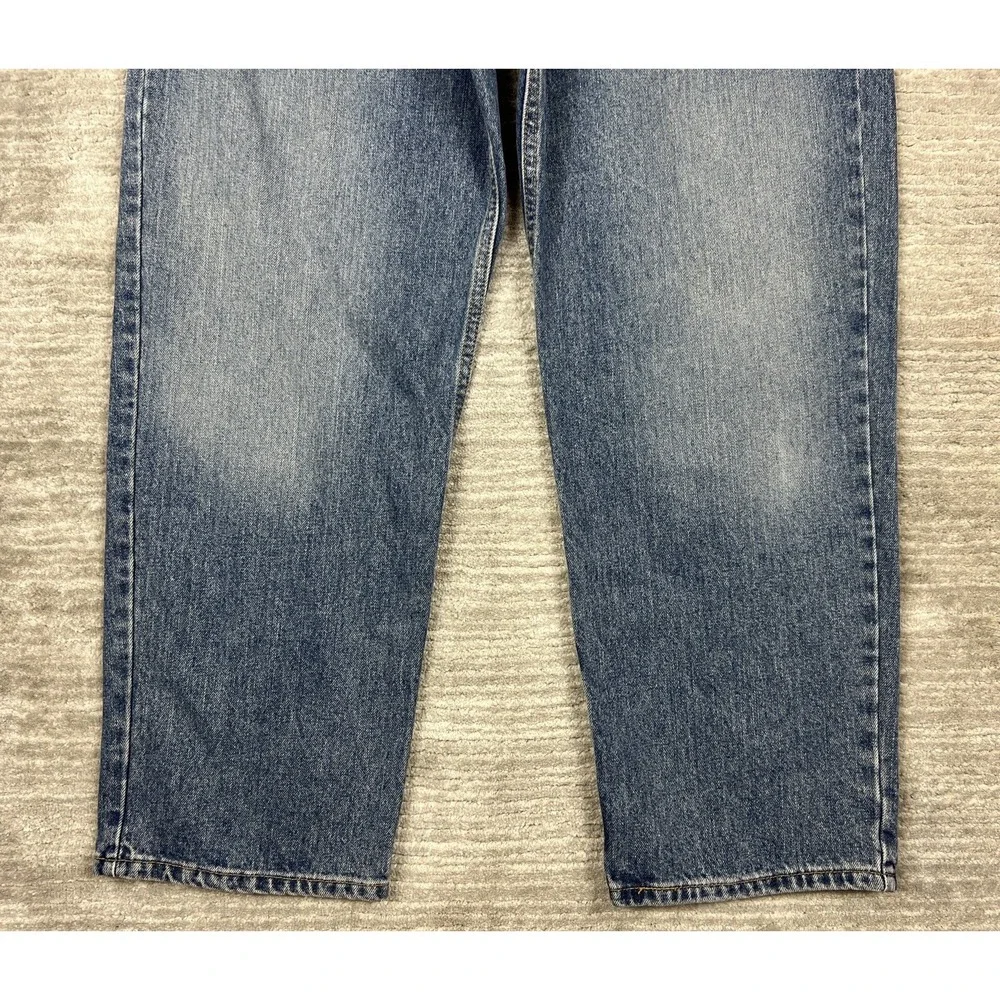 Levi Strauss‎ Mens Jeans 42x32 Blue Denim Signature Relaxed Fit Casual